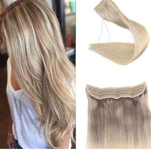 Halo hair extensions 100% remy human hair